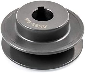 QWORK Single Groove Web Sheaves, 2-1/2"OD 5/8"Bore V-Belt Sheave for V-Belt