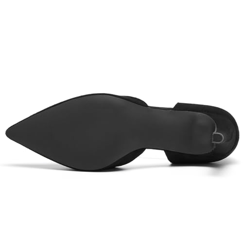 Closed Pointed Toe Heels for Women 3 Inch Pumps Kitten Dress Shoes Elegantes Comfortable Classic Wedding Party D'Orsay Work Shoes4