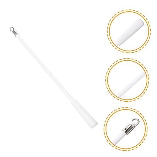 3 Pecas Acessórios para cortinas plissadas haste de puxar cortina varões de cortina brancos Haste de