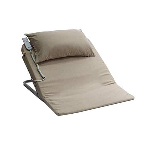 Respaldo eléctrico Ajustable para Cama, Ideal para Personas Mayores y discapacitadas. Almohada Plegable y portátil para aliviar el Dolor de Cuello, Cabeza y Zona Lumbar.