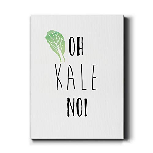 Renditions Gallery Oh Kale No Wall Art, Premium Gallery Wrapped Canvas Decor, Ready to Hang, 48 in H x 36 in W, Made in America Print