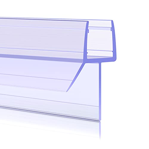 Sarmeley Shower Screen Seal Strip, 4Pcs Shower Door Seal Strip for 4-7mm Curved Or Straight Glass Up to 16mm Gap, Perfect Shower Seal Strip - 4x300mm