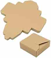 【60サイズ以内】クラフトギフトボックス（100枚セット） Amazon | 日本製 無地 ギフトボックス 7cm × 7cm × 2.5cm 茶色