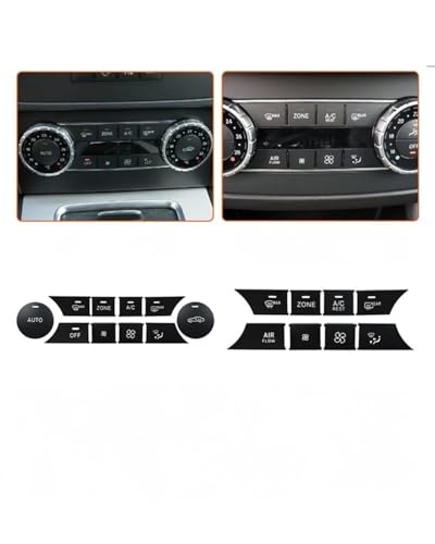 Temperature Adjustment Knob Air Conditioning Switch Multimedia Button Climate Control HVAC (F Set of Buttons (ML/GL/GLS/GLE))