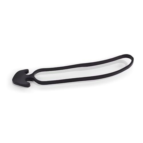 DOJA Industrial | Goma Ancla de 12cm | Pack 100 | Tensor Goma de Caucho para tutores para Plantas huerto Urbano | Tensor Elastico Lona Camping Piscina | Clips Plantas Flores olivos | Tension Fuerte