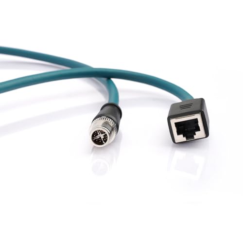 Cable Ethernet Industrial M12 a RJ45 8m X-Code 8 Pines miniatura 4