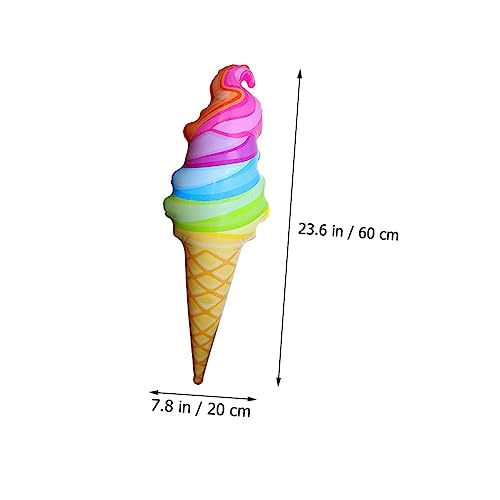 NUSITOU Flutuadores Infláveis ​​Para Piscina Brinquedos De Sorvete Objeto Flutuante Pvc 2 Peças