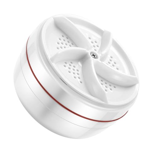 Beaupretty ミニ洗濯機 シンク用ミニ食器洗い機 手洗い機 洗濯用ハンドウォッシャー 旅行洗濯機 小型洗濯機ポータブル ミニポータブル洗濯機 足踏み式洗濯機 バケツ洗濯機 白い プラスチック