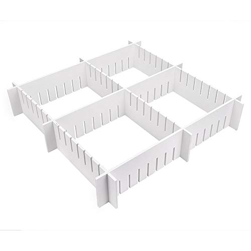 AooYo 仕切り板 47*9cm 引き出し収納用 6枚セット 厚さ5mm 厚い 引き出し仕切りいた 自由組合 小物 化粧品 下着 ネクタイ を収納 収納用仕切り板 切断可能