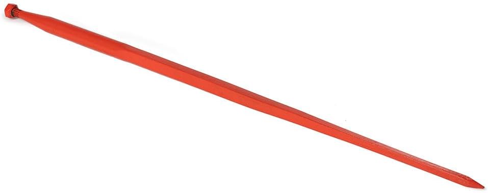49" Square Hay Bale Spear 1350lbs Capacity 1 3/8" Wide w/nut and Sleeve Conus 1