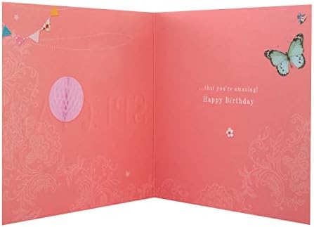 Hallmark Birthday Card for Someone Special - Contemporary Butterfly & Flowers Design