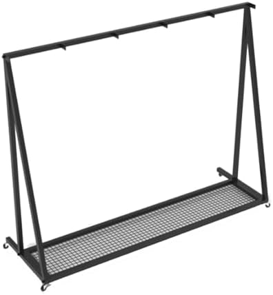 Multi-Purpose Metal Sports Equipment Rack - Space-Saving Storage for Skateboards, Snowboards, Skis & Scooters - Ideal for Home, Shop & Resort Display Solutions