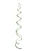 26" Plastic Hanging Swirl Lime Green Decorations, 8ct