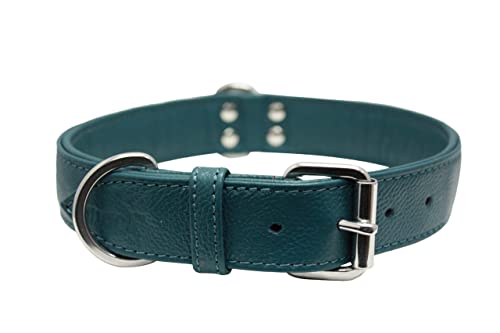 Angel Pet Supplies Alpine Plain Dog Collar By Angel. 24" X 1.25", Ocean Blue, Xl, 41055 #TOP1