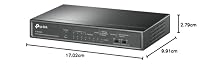 TP-Link TL-SG1008P 8 Port PoE Switch mit 4 PoE+ Ports (64 Watt, IEEE-802.3af/at PoE,lüfterlos, Plug-and-Play, robustes Metallgehäuse) Schwarz – Ansicht 6