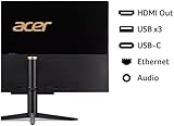 acer Aspire C22-1610 21.5" All-In-One Desktop PC | Intel N100 Quad Core CPU | 8GB RAM | 256GB SSD | Full HD IPS Display | WiFi 6E | Stereo Speakers | 2MP Webcam | Windows 11 Home | Black | - Image 3