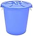 Produktbild GFF Mülleimer XZGang Kunststoff Mülleimer großer runder Plastikeimer mit Deckel für Eimer, Mülleimer Recycling 65-100 l Inneneimer (Farbe: weiß, Größe: 65 L), blau, 100 l