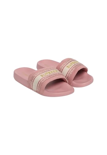 Superdry Webbing Interest Slides EU 38-39 Pink