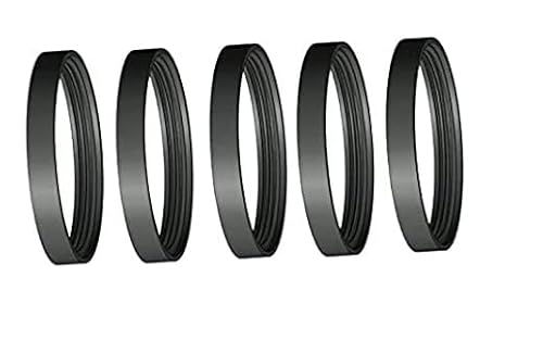 Nova italf Silikondichtungen, 5 Stk., Schwarz, Silikon, Wasserdicht, max. 200°C, für Kamine, Schornsteine, Pelletöfen, Paste