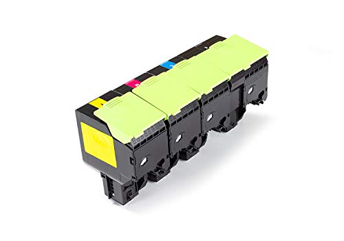 Kit de 4 toners Lexmark MC2640adwe pour des textes noirs et nets - 4