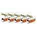 JKAPCYJFHF 5pcs For Car Truck Trailer Pickup 4 LED Side Clearance Marker Yellow Light