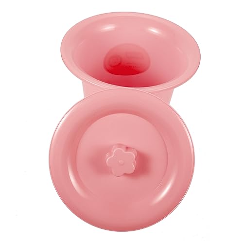 UTHCLO 子供用蓋付き 便器 大人用小便器 薄型プラスチック製 夜間用尿器 家庭用ポータブルトイレ 清潔設計 高齢者や妊婦に