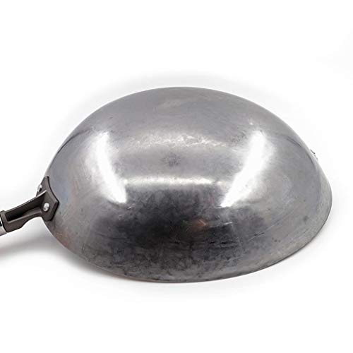 Wok Tradicional de Acero al Carbono con Mango de Madera miniatura 4