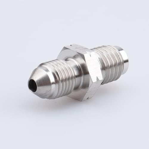 Image of AC PERFORMANCE 3AN Male to M10x1.25 Inverted Flare Brake Fitting SS | Brake master cylinder adapter, stainless steel