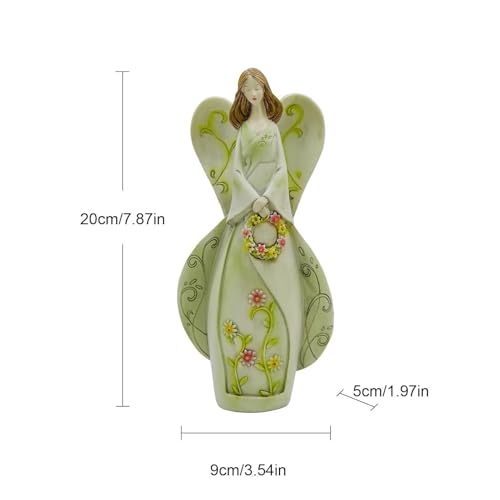 Figurine de fée florale haute qualité en résine peinte à la main - 6