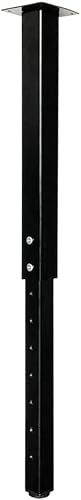 QLLY Patas de mesa cuadradas ajustables, 24-40 pulgadas, 24-40 pulgadas, patas de mesa personalizadas para oficina en casa, juego de patas para Negro