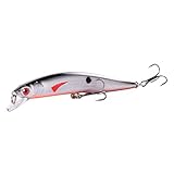 AULISHUO Carnada Pesca 1 unids 8.2g 10cm señuelos de Pesca Minnow Wobbler Flotante Bass Trolling Artificial Cebo Duro Crankbait Carpa Pesca Tackle Fishing Carnada(14)