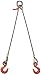 Liftall 582LBX10 Wire Rope Sling, 2 Leg Bridle 5/8" x 10