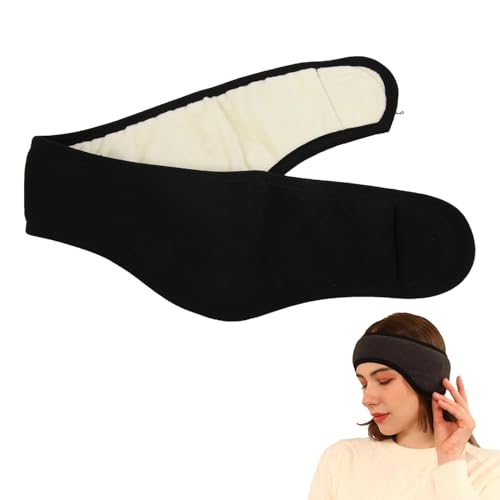 Bandeau Insonorisé Pour Le Sommeil, Casque Antibruit Réglable Bandeau Anti Bruit Pour Dormir 2-En-1 Masque Chaud De Sommeil Et Protège-Oreilles Casque Anti...