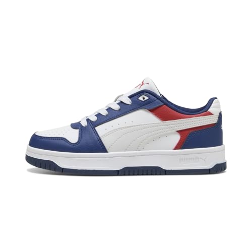 PUMA Unisex-Child Rebound Slam Low Shoes, Blue Jewel-Feather Gray- White AH26, 4.5, Big Kid by PUMA - Used condition - US$34.30