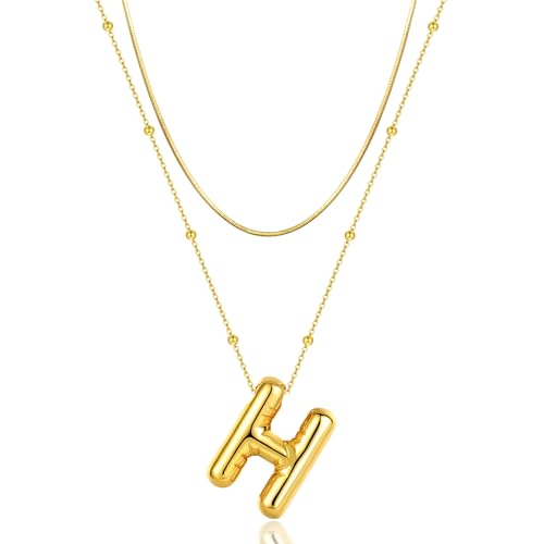 Pendentif alphabet avec nom style ballon pour en finir avec les colliers plats qui se retournent