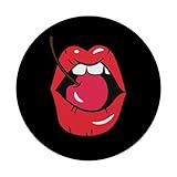 Zoom IMG-2 cherry lips funny popsockets popgrip