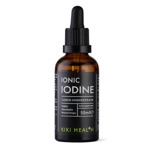 KIKI Health Ionic Iodine Liquid Concentrate | Potassium Iodine Drops Supplement | Thyroid Support, Metabolism, Detox Boost - Cognitive Function & Immunity – 50 ml