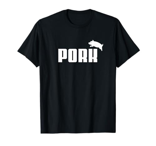 PORK - T-shirts drôles pour les amateurs de bacon fumeur barbecue T-Shirt