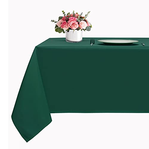 Black Friday - 60% OFF Rectangle Tablecloth - Waterproof and Wrinkle Resistant Washable Table Cloths Polyester Fabric Table Cover for Kitchen, Dining, Parties, Outdoor and Indoor Use(Green, 60x120 inch)