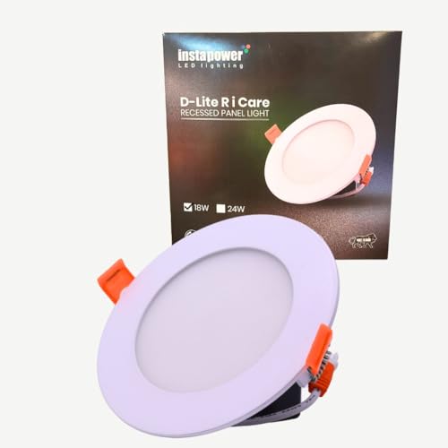 Image of Instapower Aluminium Recessed Ceiling Light Ultra Slim Round LED Downlight 2-Year Warranty (Cool White-18W)