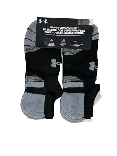 Under Armour Men's UA Performance Tech Cushioned No Show Socks - 6 Pack3