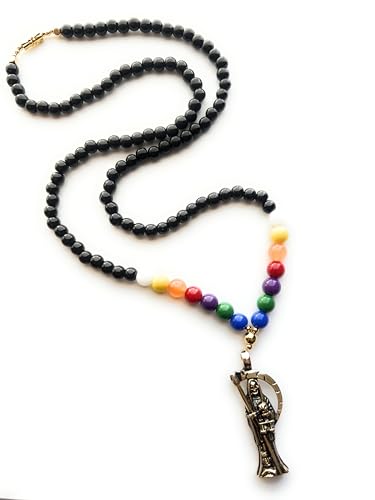 Chavarrieta Holy Death’s 7 powers rosary. Rosario 7 potencias de la Santa Muerte.2
