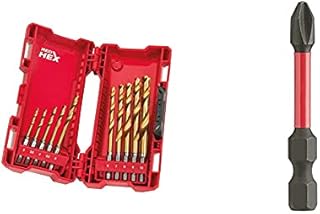 Milwaukee 48894759 Hss-G 10PC Titanium Red Hex Drill Bits