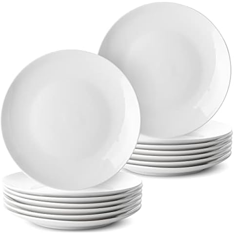 BTaT White Dessert Plates, Set of 12 Cover