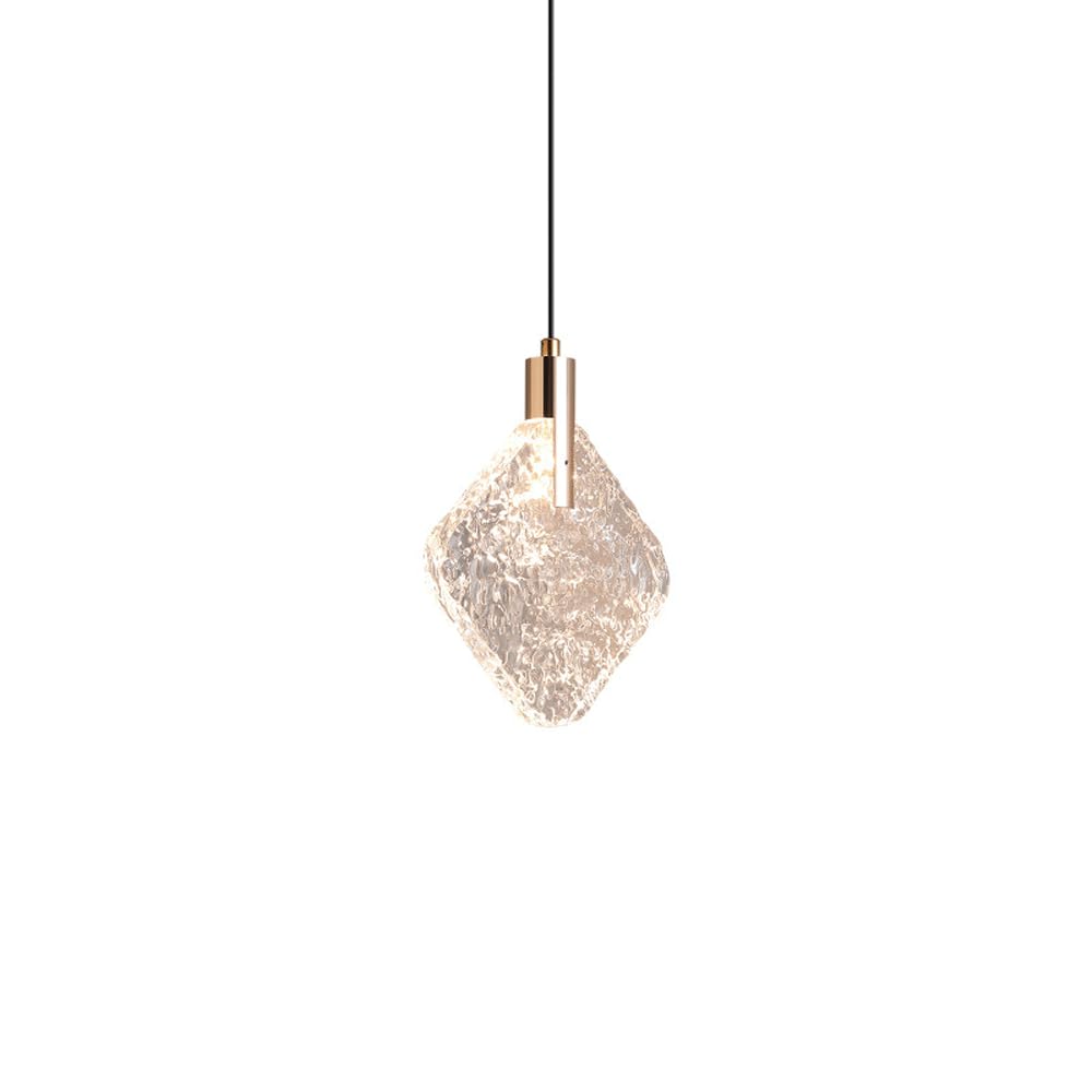 Petite lampe suspendue en cristal PEYNIR lustre salon chambre et couloir