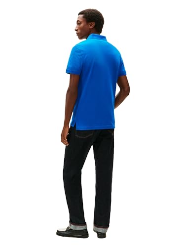 Image of Tommy Hilfiger Men's Short Sleeve Polo Shirts in Regular Fit With Stretch and Organic Pique Cotton