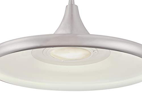 Lámpara colgante LED regulable de 8W con elegante acabado en níquel cepillado 3