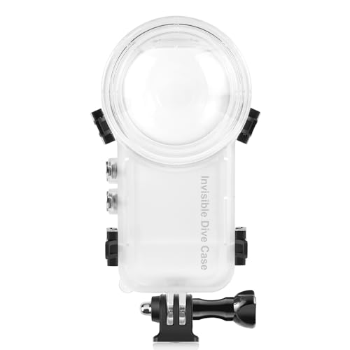 PULUZ 50m/164ft Invisible Dive Case for Insta360 X3 Underwater Waterproof Housing Cover Protective PC Sealed Shell Photography Housings with Bracket Camera Insta 360 X3 Accessories