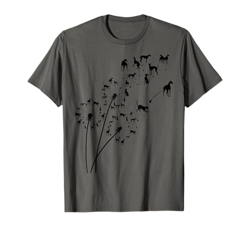 Dandelion Greyhound Flower Greyhound Tree T-Shirt