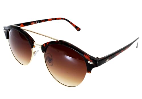 Ad Sol Lunettes de soleil mixte 18083/19193/20158, Style Clubround, Ecaille/or